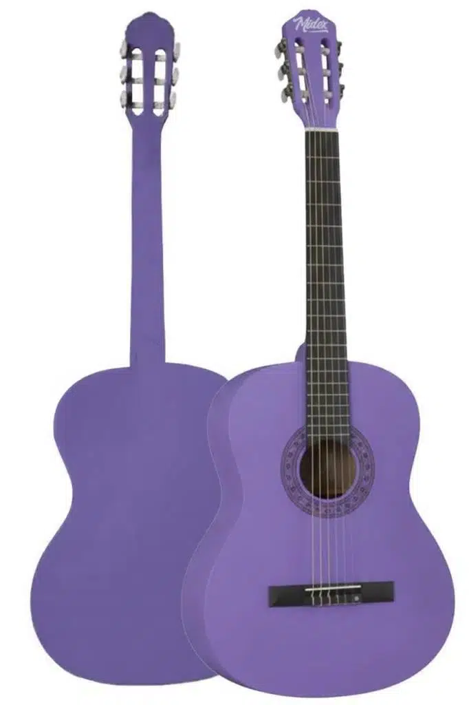 Midex CG-270PRP Mor Renk Klasik Gitar 4/4 Yetişkin Boy Sap Ayarlı Full Set Midex CG-270PRP Mor Renk Klasik Gitar 4/4 Yetişkin Boy Sap Ayarlı Full Set