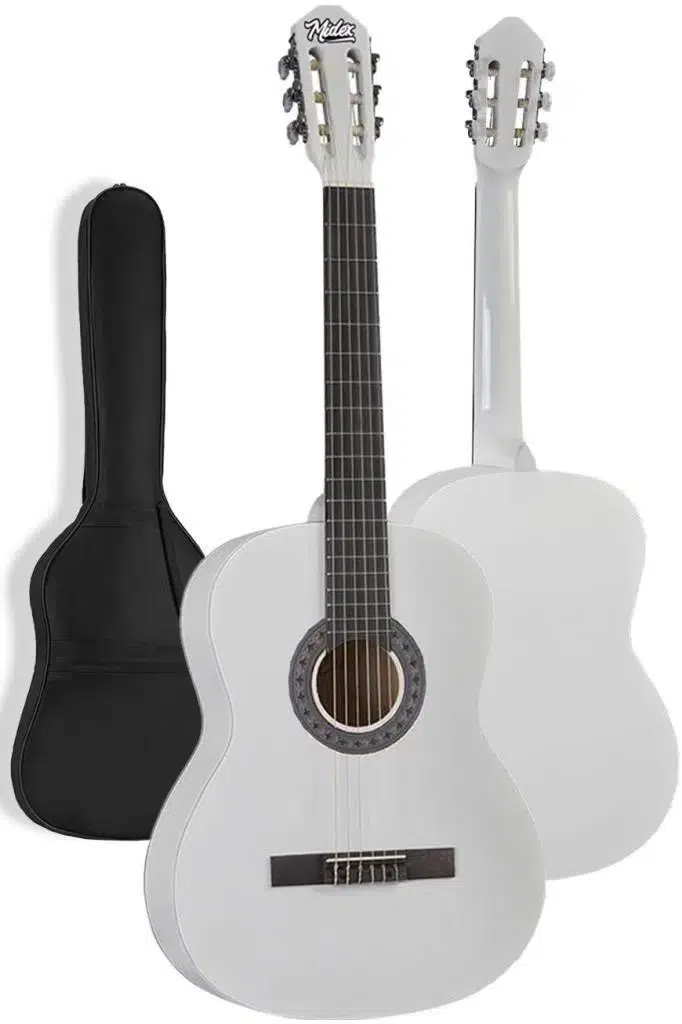Midex CG-270WH Beyaz Renk Klasik Gitar 4/4 Yetişkin Boy Sap Ayarlı Full Set Midex CG-270WH Beyaz Renk Klasik Gitar 4/4 Yetişkin Boy Sap Ayarlı Full Set