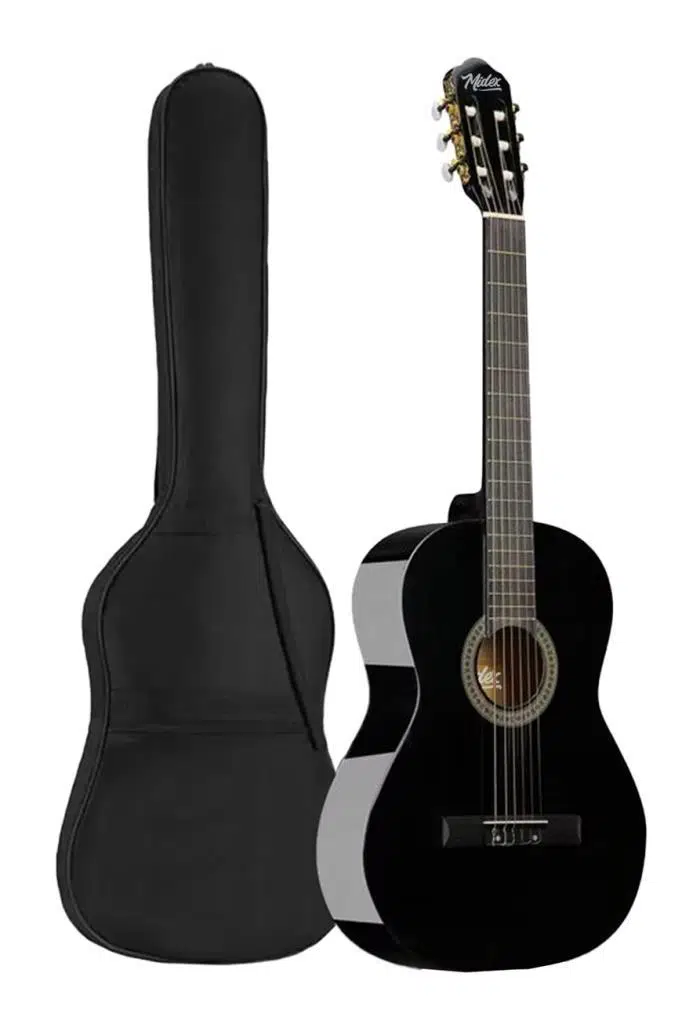 Midex CG-34BK Kaliteli 34 İnç 1/2 Junior Çocuk Gitarı 4-8 Yaş Arası (Çanta Askı Pena Metod) Midex CG-34BK Kaliteli 34 İnç 1/2 Junior Çocuk Gitarı 4-8 Yaş Arası (Çanta Askı Pena Metod)