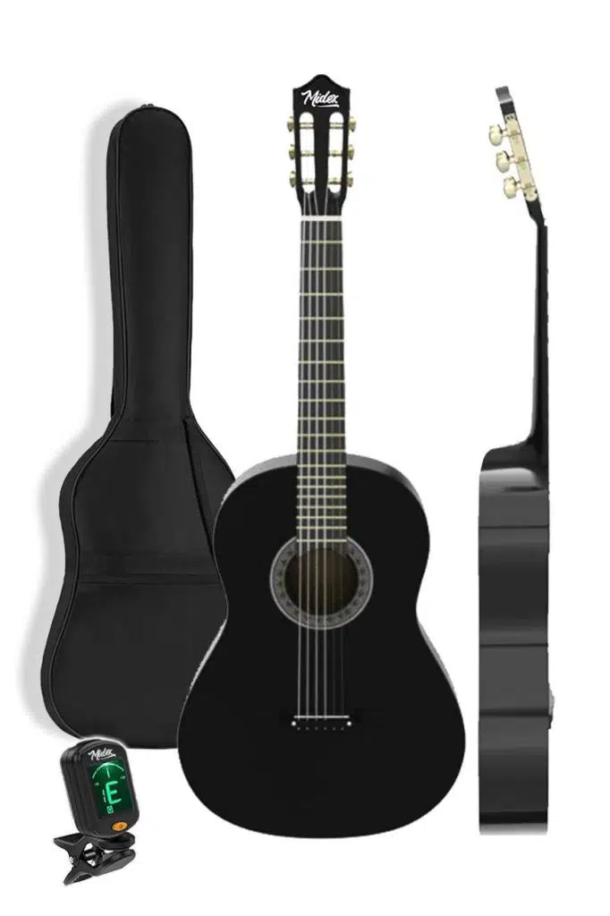 Midex CG-34BK-PAK Kaliteli 34 İnç 1/2 Junior Çocuk Gitarı 4-8 Yaş Arası (Çanta Tuner Askı Pena Metod) Midex CG-34BK-PAK Kaliteli 34 İnç 1/2 Junior Çocuk Gitarı 4-8 Yaş Arası (Çanta Tuner Askı Pena Metod)