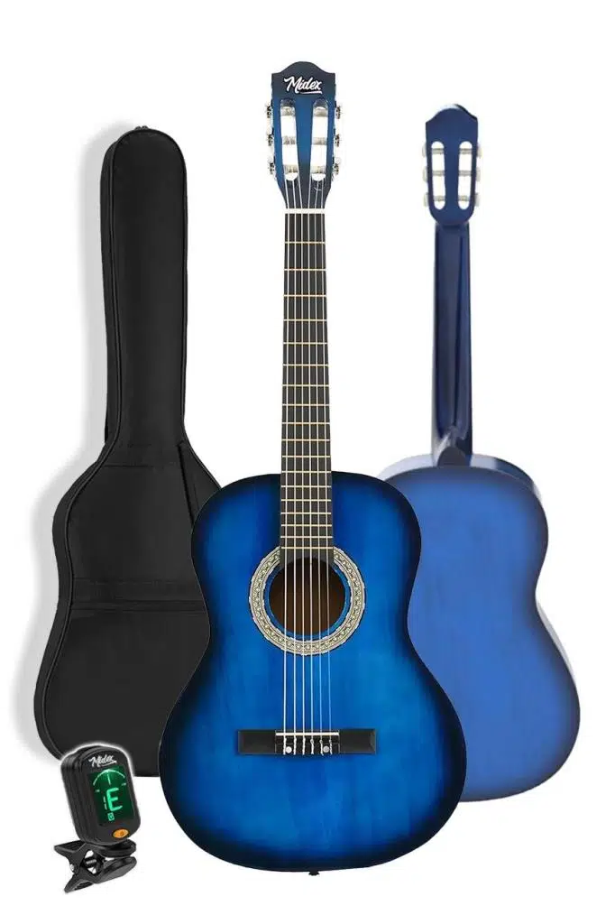 Midex CG-34BL-PAK Kaliteli 34 İnç 1/2 Juniur Çocuk Gitarı Seti 4-8 Yaş Arası (Tuner Çanta Capo Askı Nota Sticker Pena Metod) Midex CG-34BL-PAK Kaliteli 34 İnç 1/2 Juniur Çocuk Gitarı Seti 4-8 Yaş Arası (Tuner Çanta Capo Askı Nota Sticker Pena Metod)