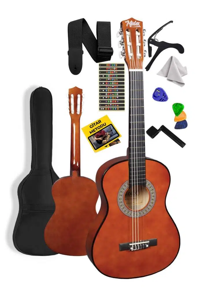 Midex CG-34BRW Kaliteli 34 İnç 1/2 Juniur Çocuk Gitarı 4-8 Yaş Arası (Çanta Capo Nota Sticker Askı Pena Metod) Midex CG-34BRW Kaliteli 34 İnç 1/2 Juniur Çocuk Gitarı 4-8 Yaş Arası (Çanta Capo Nota Sticker Askı Pena Metod)