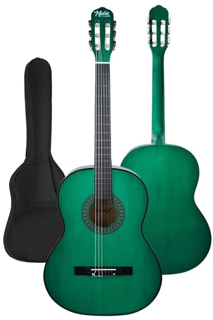 Midex CG-34GR Kaliteli 34 İnç 1/2 Junior Çocuk Gitarı 4-8 Yaş Arası (Çanta Capo Nota Sticker Askı Pena Metod)