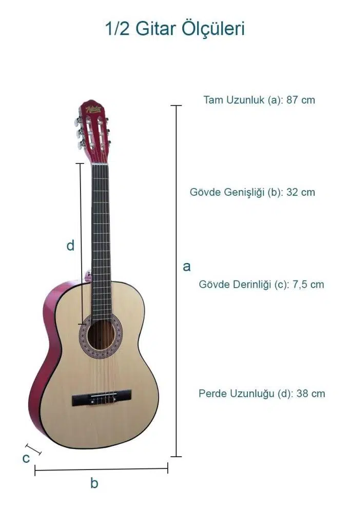 Midex CG-34NT Kaliteli 34 İnç 1/2 Juniur Çocuk Gitarı 4-8 Yaş Arası (Çanta Capo Nota Sticker Askı Pena Metod) Midex CG-34NT Kaliteli 34 İnç 1/2 Juniur Çocuk Gitarı 4-8 Yaş Arası (Çanta Capo Nota Sticker Askı Pena Metod)