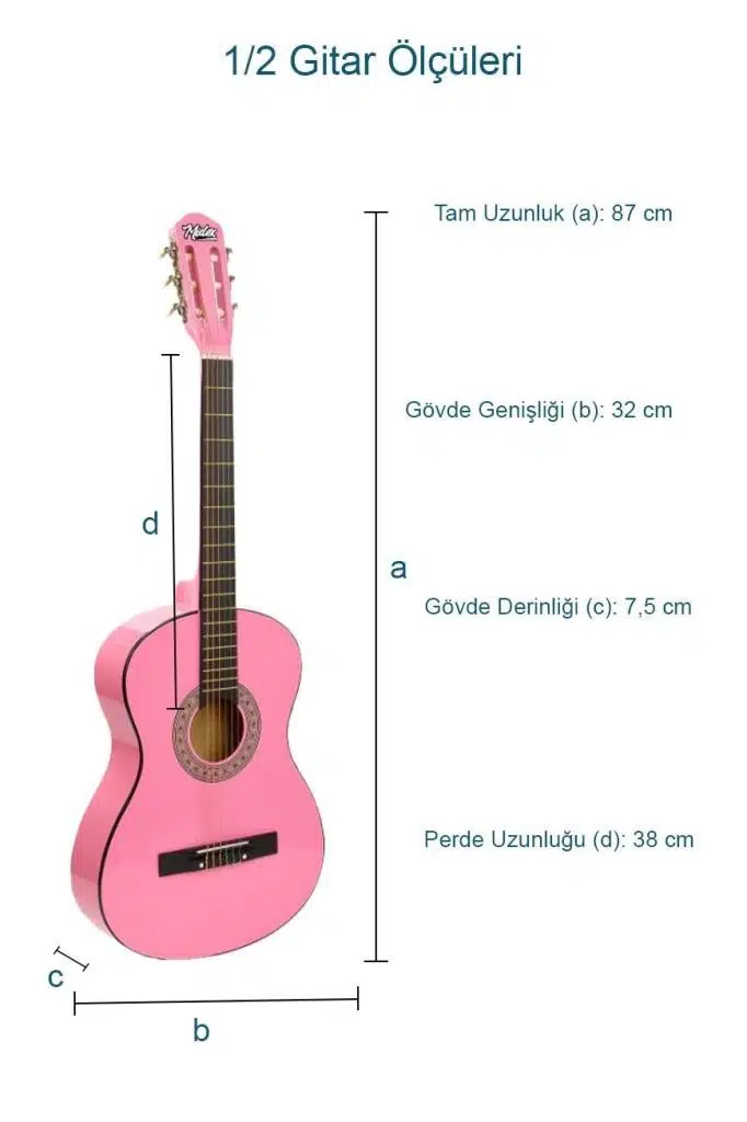 Midex CG-34PK Kaliteli 34 İnç 1/2 Juniur Çocuk Gitarı 4-8 Yaş Arası (Çanta Capo Nota Sticker Askı Pena Metod) Midex CG-34PK Kaliteli 34 İnç 1/2 Juniur Çocuk Gitarı 4-8 Yaş Arası (Çanta Capo Nota Sticker Askı Pena Metod)