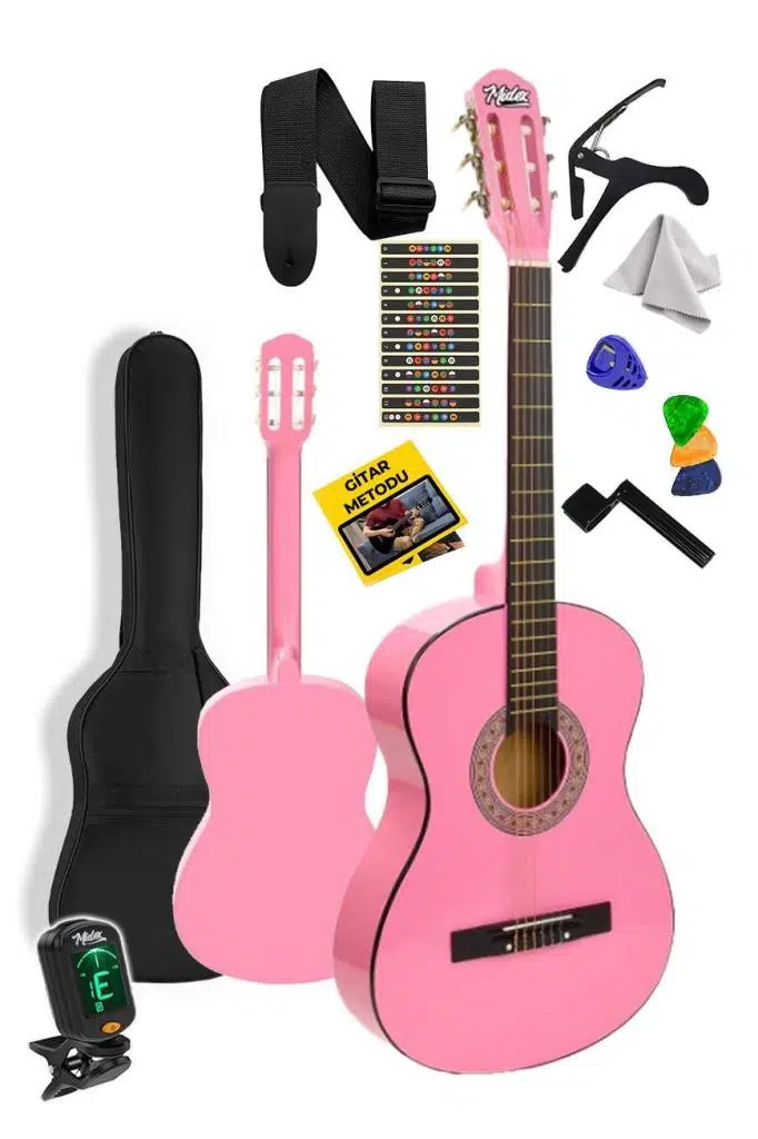 Midex CG-34PK-PAK Kaliteli 34 İnç 1/2 Juniur Çocuk Gitarı Seti 4-8 Yaş Arası (Tuner Çanta Capo Askı Nota Sticker Pena Metod) Midex CG-34PK-PAK Kaliteli 34 İnç 1/2 Juniur Çocuk Gitarı Seti 4-8 Yaş Arası (Tuner Çanta Capo Askı Nota Sticker Pena Metod)