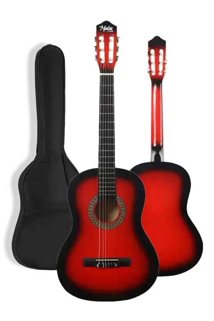 Midex CG-34RD Kaliteli 34 İnç 1/2 Juniur Çocuk Gitarı 4-8 Yaş Arası (Çanta Capo Nota Sticker Askı Pena Metod) Midex CG-34RD Kaliteli 34 İnç 1/2 Juniur Çocuk Gitarı 4-8 Yaş Arası (Çanta Capo Nota Sticker Askı Pena Metod)