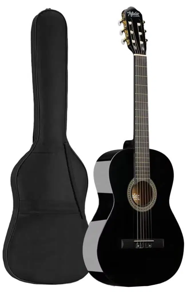 Midex CG-36BK Kaliteli 36 İnç 3/4 Junior Çocuk Gitarı 8-12 Yaş Arası (Çanta Askı Pena Metod)