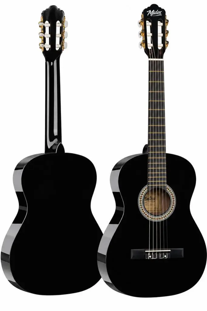 Midex CG-36BK-PAK Kaliteli 36 İnç 3/4 Junior Çocuk Gitarı 8-12 Yaş Arası (Çanta Askı Pena Metod)