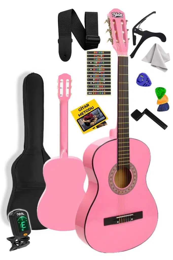 Midex CG-36PK-PAK Kaliteli 36 İnç 3/4 Juniur Çocuk Gitarı 8-12 Yaş Arası (Tuner Çanta Capo Askı Nota Sticker Pena Metod) Midex CG-36PK-PAK Kaliteli 36 İnç 3/4 Juniur Çocuk Gitarı 8-12 Yaş Arası (Tuner Çanta Capo Askı Nota Sticker Pena Metod)