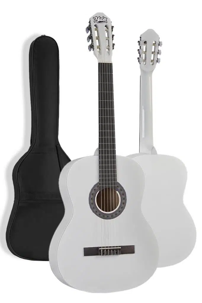 Midex CG-36WH Kaliteli 36 İnç 3/4 Juniur Çocuk Gitarı 8-12 Yaş Arası (Çanta Askı Capo Nota Sticker Pena Metod)