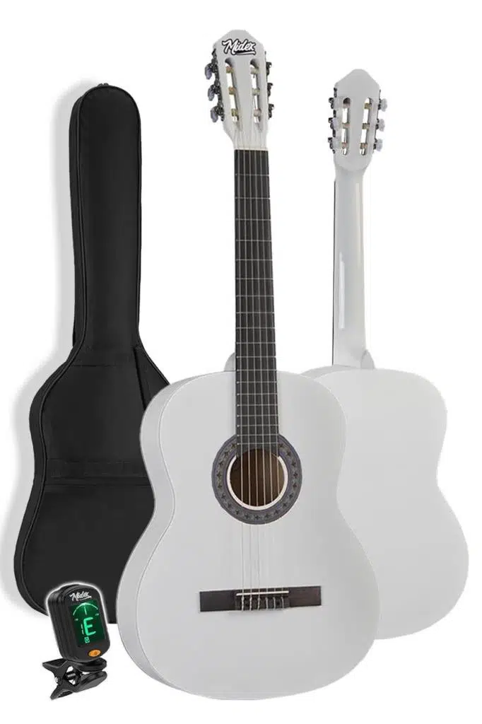 Midex CG-36WH-PAK Kaliteli 36 İnç 3/4 Juniur Çocuk Gitarı 8-12 Yaş Arası (Tuner Çanta Capo Askı Nota Sticker Pena Metod) Midex CG-36WH-PAK Kaliteli 36 İnç 3/4 Juniur Çocuk Gitarı 8-12 Yaş Arası (Tuner Çanta Capo Askı Nota Sticker Pena Metod)