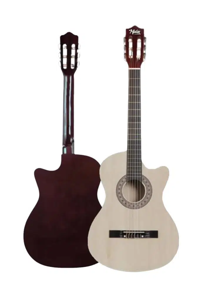 Midex CG-390NT-XBAG Klasik Gitar 4/4 Sap Ayarlı Kesik Kasa (Çanta Askı Capo Metod Pena)