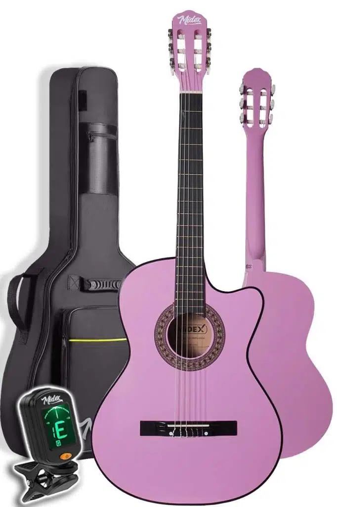 Midex CG-390PU-XBAG Lila Renk Klasik Gitar 4/4 Sap Ayarlı Kesik Kasa (Full Set) Midex CG-390PU-XBAG Lila Renk Klasik Gitar 4/4 Sap Ayarlı Kesik Kasa (Full Set)