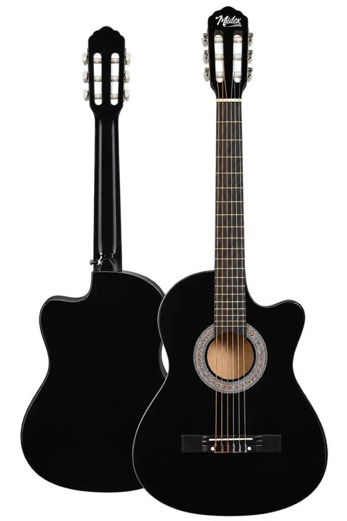 Midex CG-395BK Siyah Klasik Gitar 4/4 Sap Ayarlı Kesik Kasa Full Set (Çanta Askı Pena) Midex CG-395BK Siyah Klasik Gitar 4/4 Sap Ayarlı Kesik Kasa Full Set (Çanta Askı Pena)