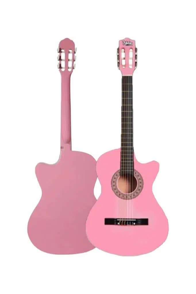Midex CG-395PK Pembe Renk Kesik Klasik Gitar 4/4 Yetişkin Boy Sap Ayarlı Full Set Midex CG-395PK Pembe Renk Kesik Klasik Gitar 4/4 Yetişkin Boy Sap Ayarlı Full Set