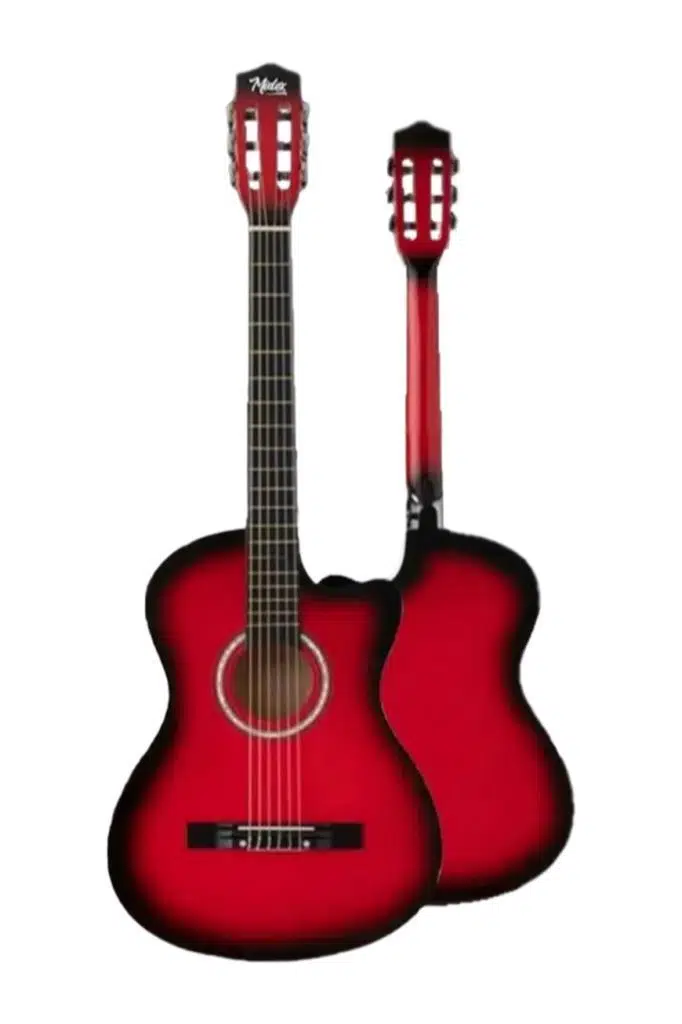 Midex CG-395RD Kırmızı Renk Kesik Klasik Gitar 4/4 Yetişkin Boy Sap Ayarlı Full Set Midex CG-395RD Kırmızı Renk Kesik Klasik Gitar 4/4 Yetişkin Boy Sap Ayarlı Full Set