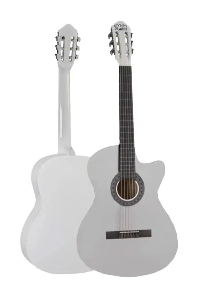 Midex CG-395WH Beyaz Renk Kesik Klasik Gitar 4/4 Yetişkin Boy Sap Ayarlı Full Set Midex CG-395WH Beyaz Renk Kesik Klasik Gitar 4/4 Yetişkin Boy Sap Ayarlı Full Set