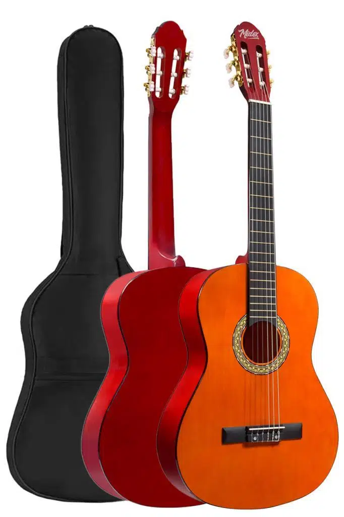Midex CG-395YLX Klasik Gitar 4/4 Kesik Kasa Full Set (Çanta Askı Tuner Metod Pena)