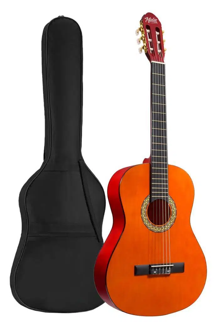 Midex CG-395YLX Klasik Gitar 4/4 Kesik Kasa Full Set (Çanta Askı Tuner Metod Pena)