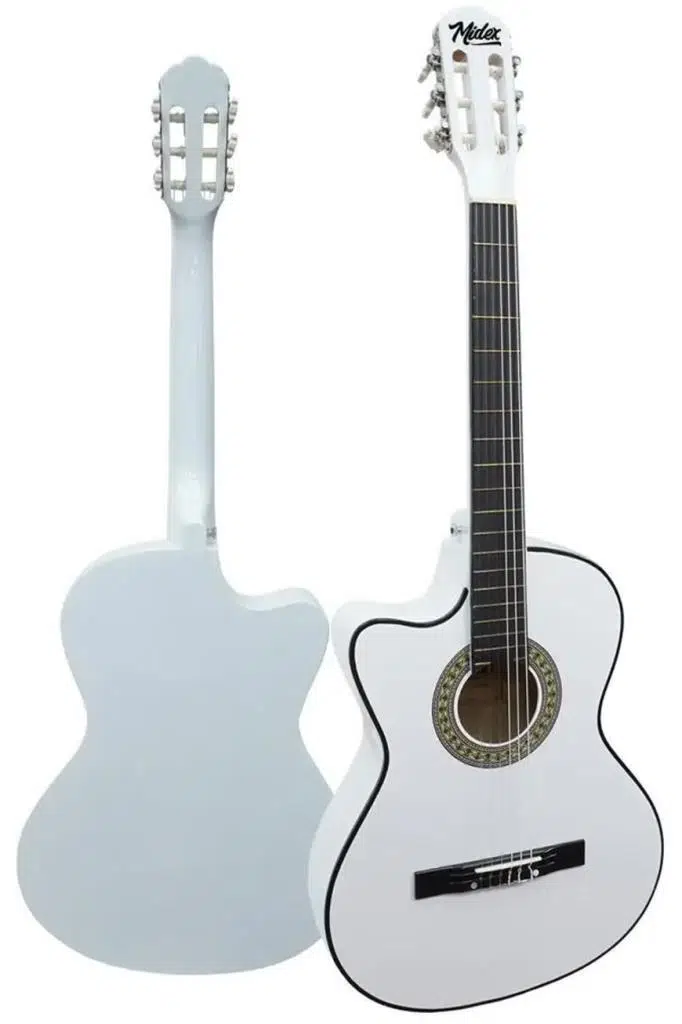 Midex CG-396WH SOLAK Klasik Gitar Beyaz Renk Full Set Sap Ayarlı 4/4 yetişkin Boy Midex CG-396WH SOLAK Klasik Gitar Beyaz Renk Full Set Sap Ayarlı 4/4 yetişkin Boy