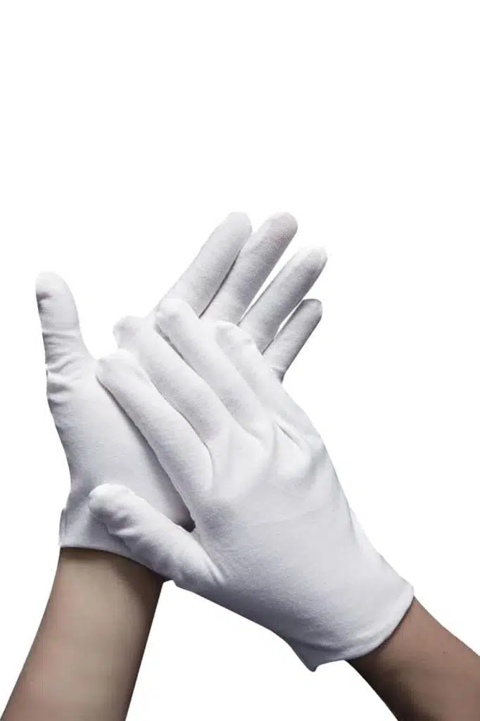 Midex CGL-1213 Beyaz Bez Klarnet Eldiveni
