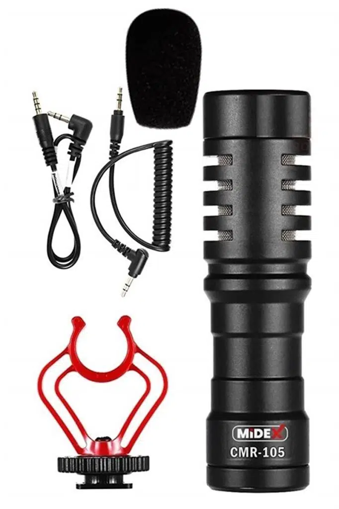Midex CMR-105 Dslr Video Fotoğraf Makinesi Kamera Üstü Shotgun Mikrofon