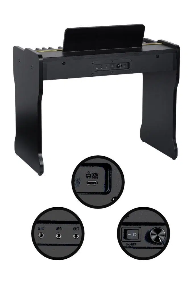 Midex CP-360BK Ahşap Çocuk Piyanosu Pilli 37 Tuşlu Gerçek Piyano Tuşları Midex CP-360BK Ahşap Çocuk Piyanosu Pilli 37 Tuşlu Gerçek Piyano Tuşları