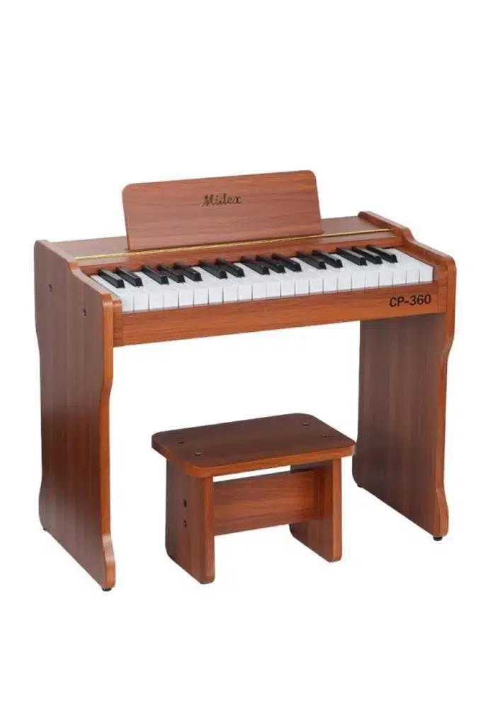 Midex CP-360OR Ahşap Çocuk Piyanosu Pilli 37 Tuşlu Gerçek Piyano Tuşları
