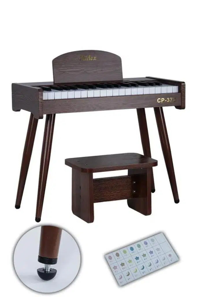 Midex CP-370C Ahşap Çocuk Piyanosu Pilli 37 Tuşlu Gerçek Piyano Tuşları Midex CP-370C Ahşap Çocuk Piyanosu Pilli 37 Tuşlu Gerçek Piyano Tuşları