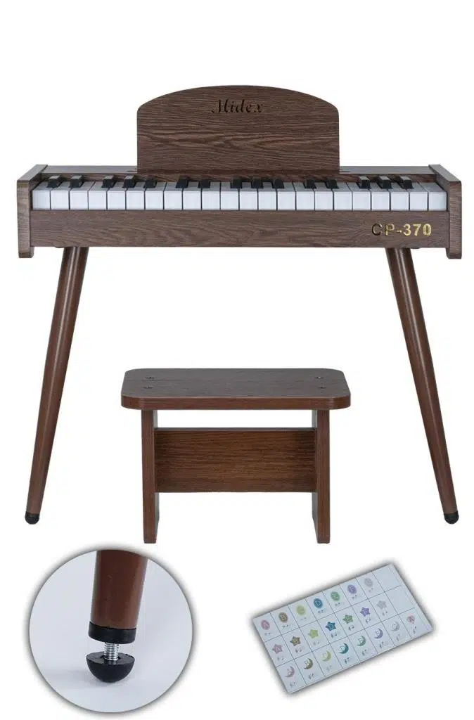 Midex CP-370C Ahşap Çocuk Piyanosu Pilli 37 Tuşlu Gerçek Piyano Tuşları Midex CP-370C Ahşap Çocuk Piyanosu Pilli 37 Tuşlu Gerçek Piyano Tuşları