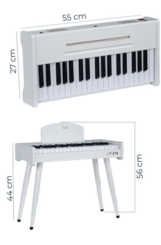 Midex CP-370WH Ahşap Çocuk Piyanosu Pilli 37 Tuşlu Gerçek Piyano Tuşları Midex CP-370WH Ahşap Çocuk Piyanosu Pilli 37 Tuşlu Gerçek Piyano Tuşları