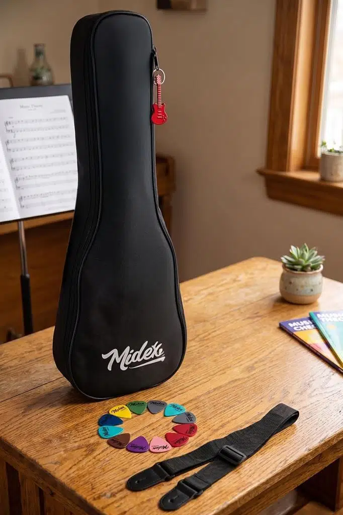 Midex CS-21A Soprano Ukulele Kılıfı (Askı Capo Pena)