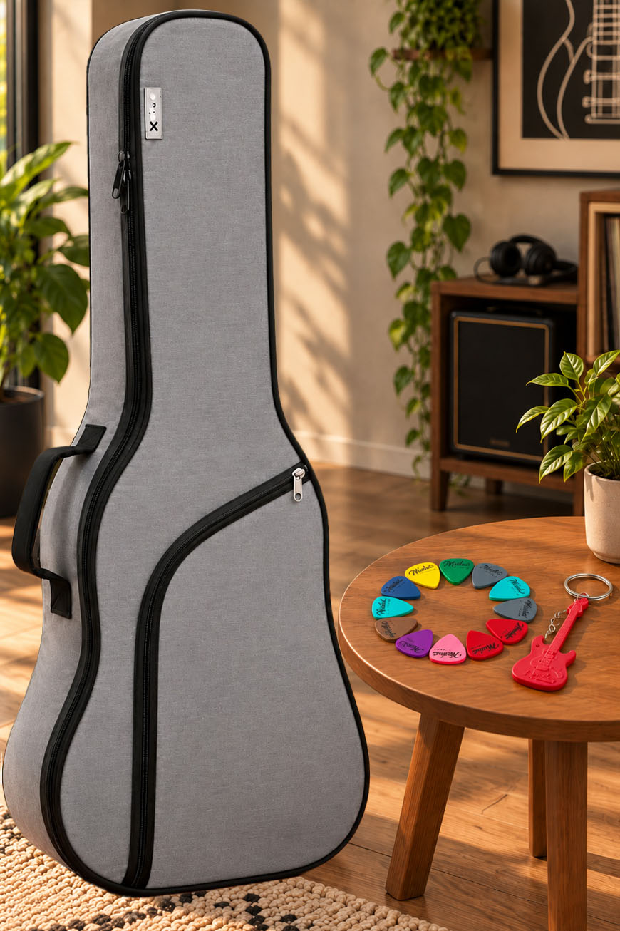 Midex CS-41 Case Akustik Gitar Soft Case Kalın Çanta Kılıf Gigbag (Pena Hediyeli)