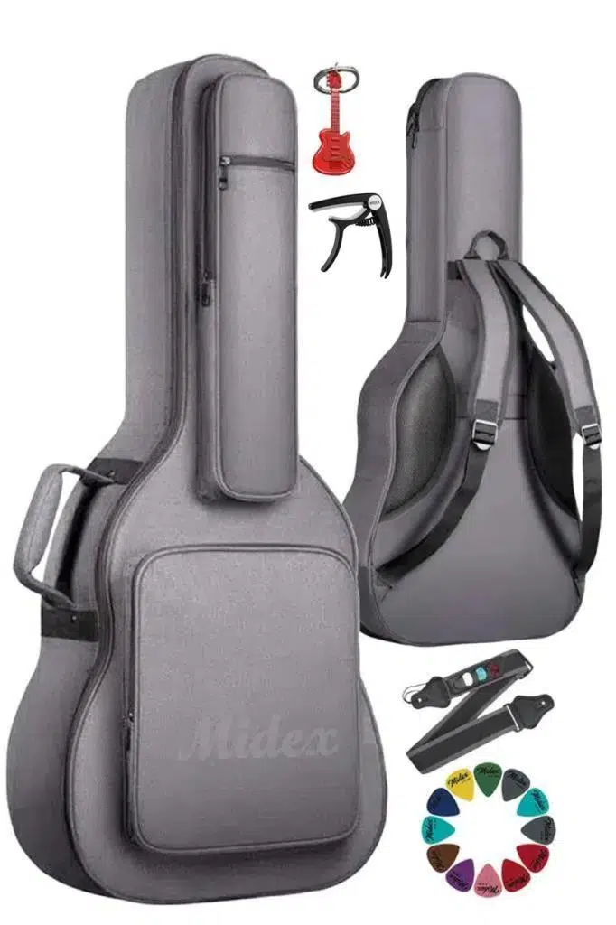 Midex CSA-90PAK Case Klasik Gitar Soft Case Gigbag Kalın Çanta Kılıf (Full Set)