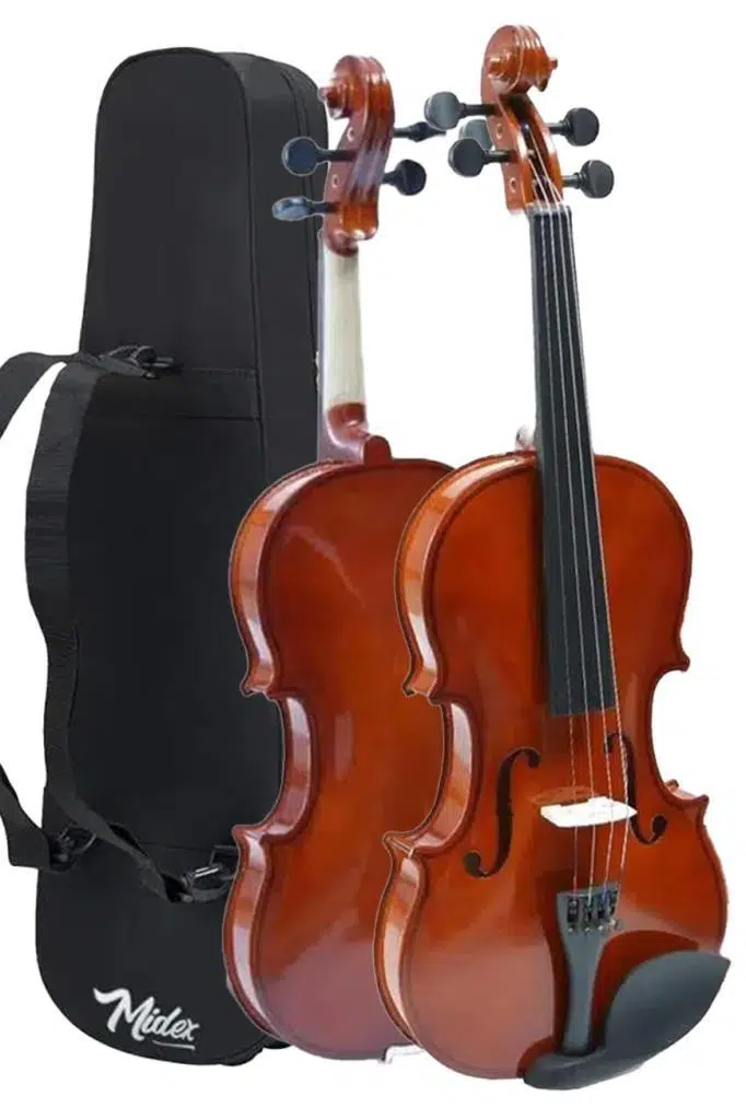 Midex CVL-741-PAK Çocuk Kemanı 6-8 Yaş 1/4 (Yastık Susturucu Çanta Yay Yedek Tel Reçine)