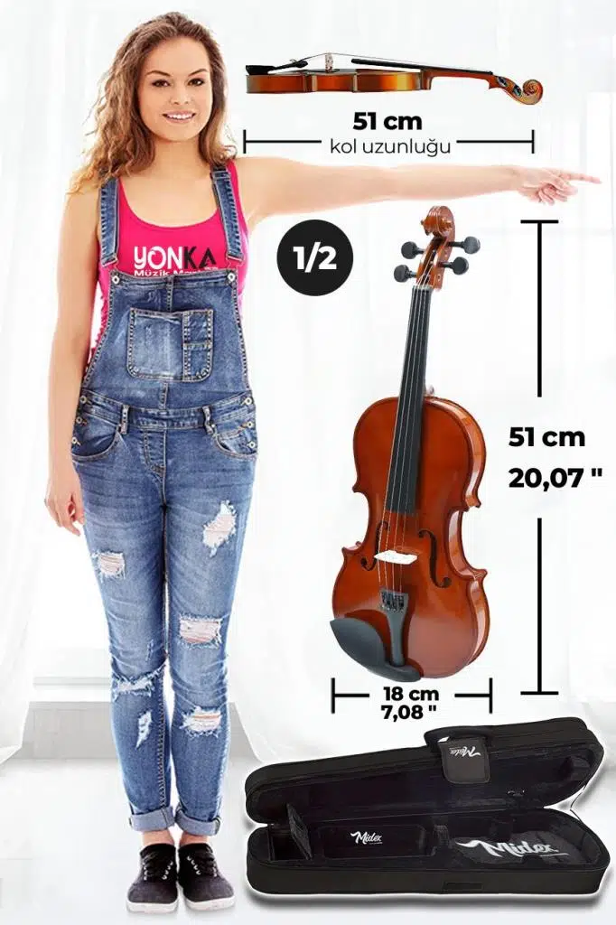 Midex CVL-742-TYS Profesyonel 1/2 Çocuk Kemanı Seti 8-10 Yaş (Yastık Tel Çanta Yay Susturucu Reçine) Midex CVL-742-TYS Profesyonel 1/2 Çocuk Kemanı Seti 8-10 Yaş (Yastık Tel Çanta Yay Susturucu Reçine)