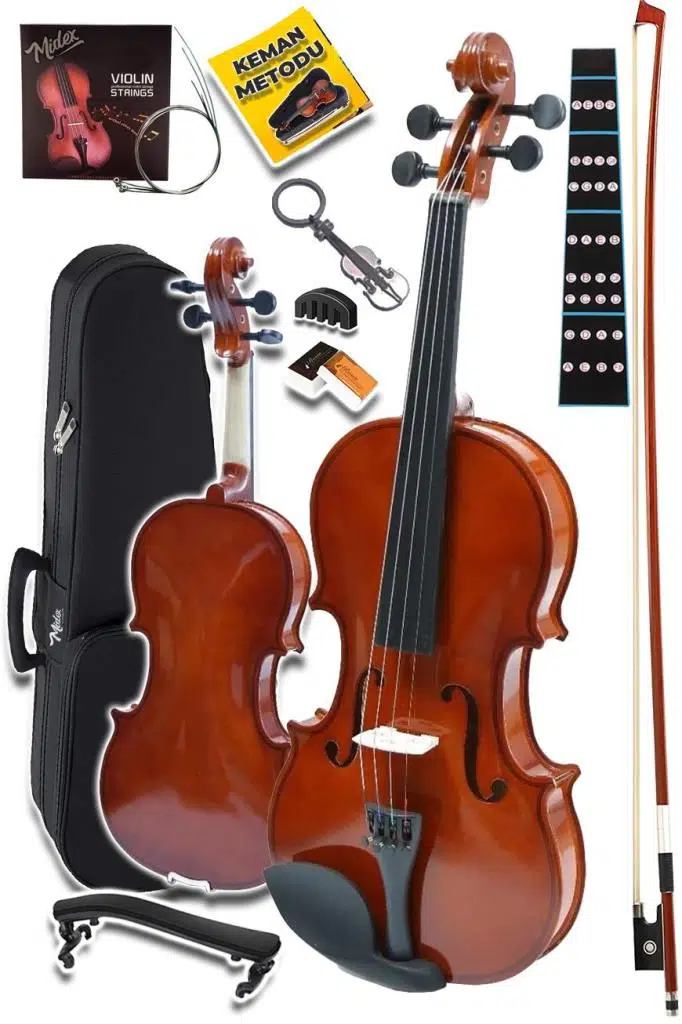 Midex CVL-744-TYS Profesyonel 4/4 Keman Seti (Yastık Tel Reçine Çanta Susturucu Yay) Midex CVL-744-TYS Profesyonel 4/4 Keman Seti (Yastık Tel Reçine Çanta Susturucu Yay)