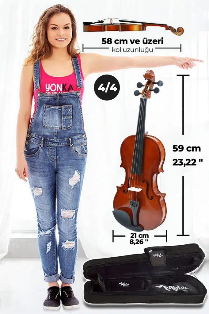 Midex CVL-744-TYS Profesyonel 4/4 Keman Seti (Yastık Tel Reçine Çanta Susturucu Yay) Midex CVL-744-TYS Profesyonel 4/4 Keman Seti (Yastık Tel Reçine Çanta Susturucu Yay)
