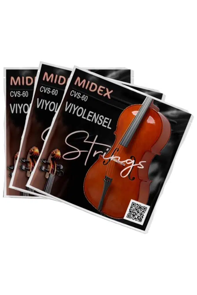 Midex CVS-60-3X Kaliteli Çello Teli 3 Takım Set Midex CVS-60-3X Kaliteli Çello Teli 3 Takım Set