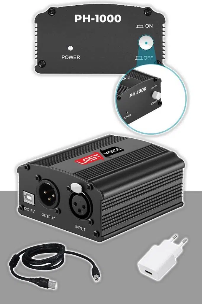 Midex CX1-PH Kondanser Stüdyo Mikrofon Phantom Power Kulaklık Stand Full Set