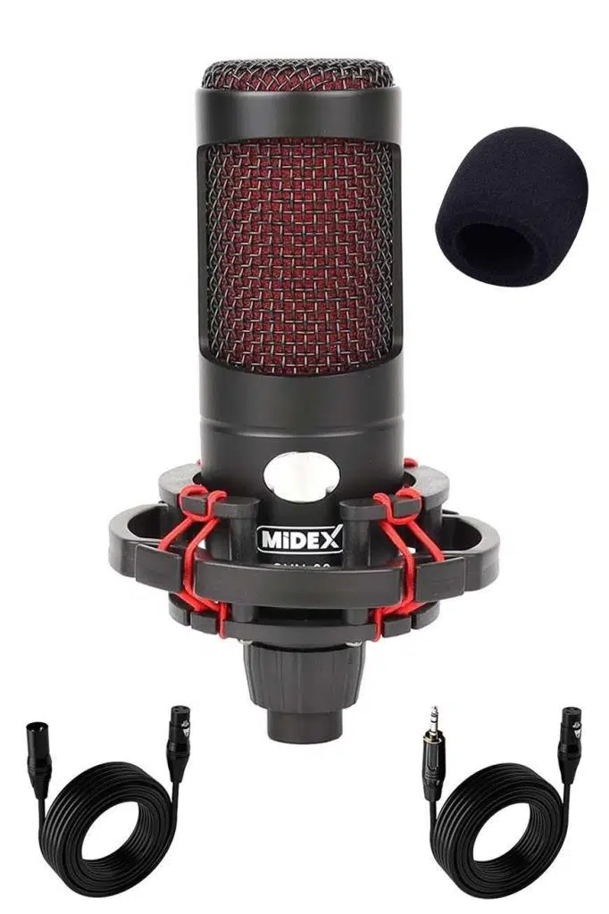 Midex CXN-30 Paket-4 Stüdyo Ses Kartlı Condenser Mikrofon Stand Seti Midex CXN-30 Paket-4 Stüdyo Ses Kartlı Condenser Mikrofon Stand Seti