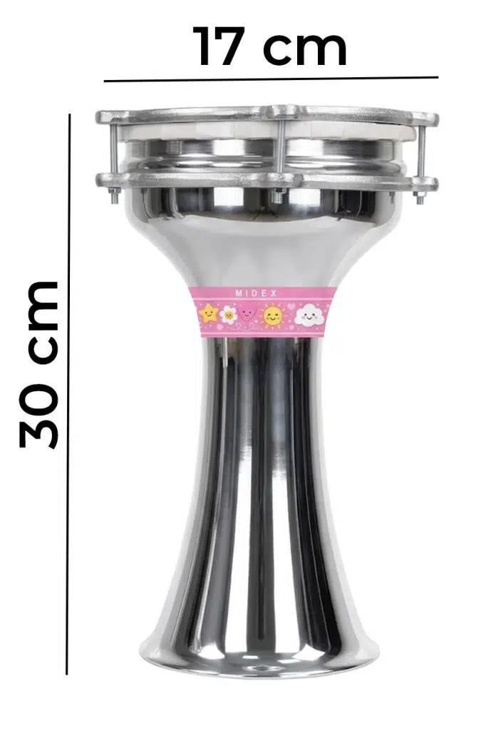 Midex DBK-01PK Çocuklar İçin1 Numara Alüminyum Darbuka Seti (33 x 18 cm) Midex DBK-01PK Çocuklar İçin1 Numara Alüminyum Darbuka Seti (33 x 18 cm)