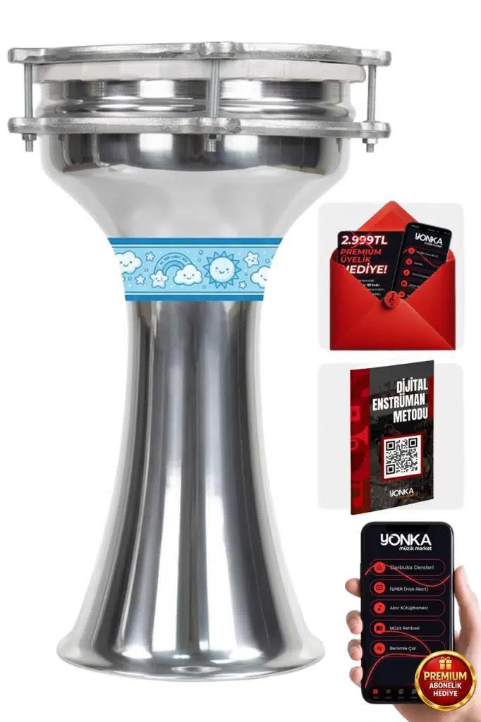Midex DBK-02BL Çocuklar İçin 2 Numara Alüminyum Darbuka Seti (33 x 18 cm) Midex DBK-02BL Çocuklar İçin 2 Numara Alüminyum Darbuka Seti (33 x 18 cm)