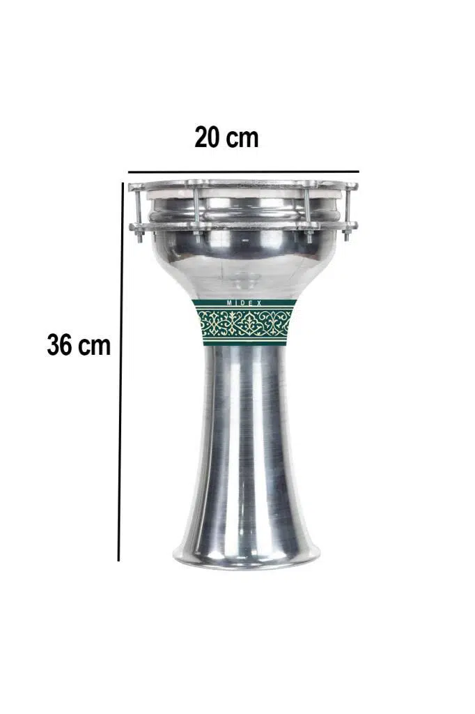 Midex DBK-03 Alüminyum Düz Klasik Darbuka No.3 (36X20 CM) Midex DBK-03 Alüminyum Düz Klasik Darbuka No.3 (36X20 CM)