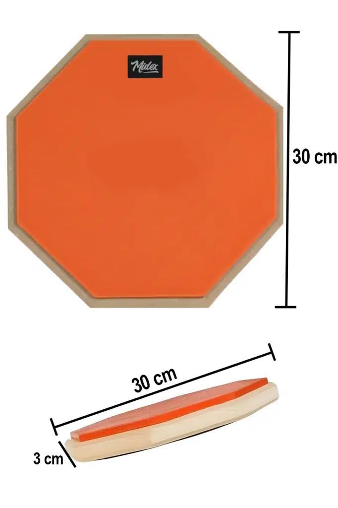 Midex DD-1012-C Bateri Davul Çalışma Pedi 12 İnç Drum Practice Pad Midex DD-1012-C Bateri Davul Çalışma Pedi 12 İnç Drum Practice Pad
