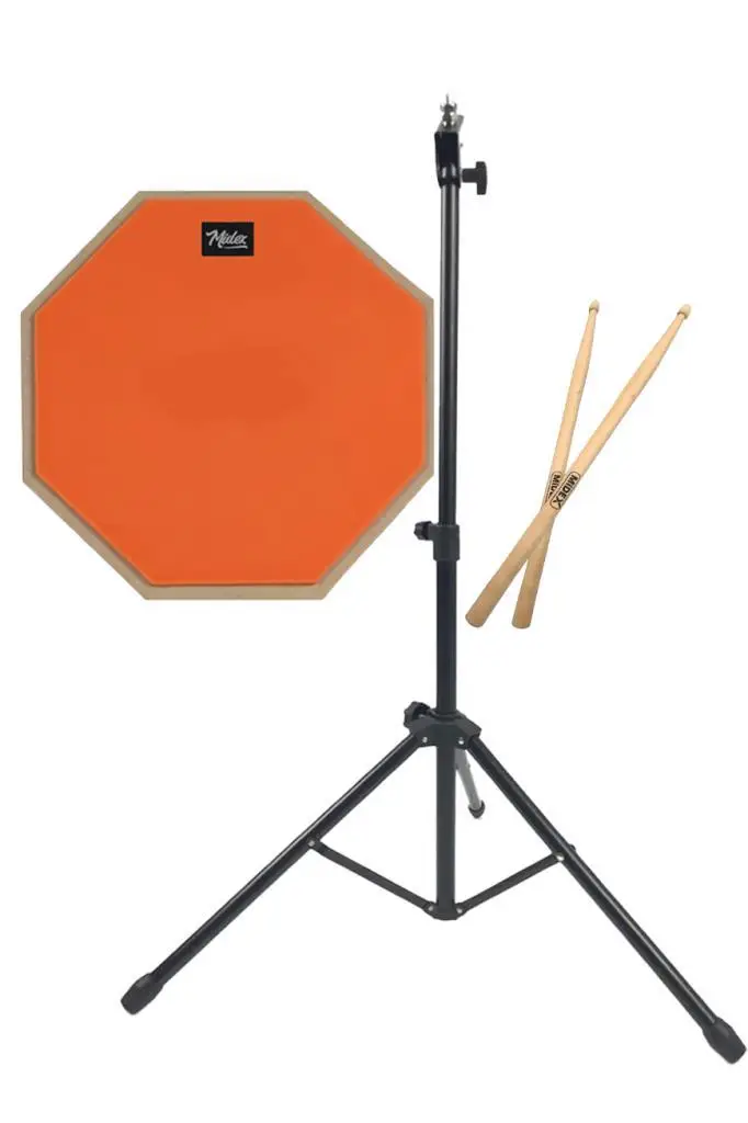 Midex DD-1080-PAK Bateri Davul Çalışma Pedi Seti 8 İnç Drum Practice Pad
