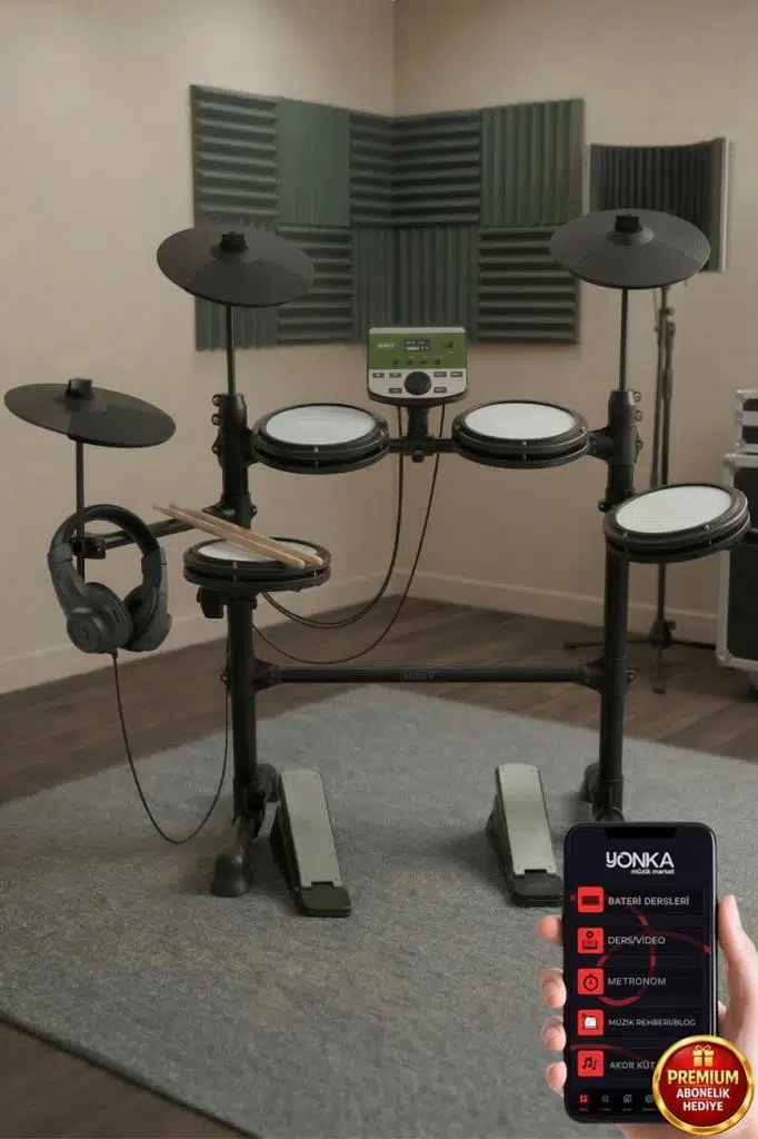 Midex DDX-110BT Profesyonel Dijital Davul Elektronik Bateri Bluetooth`lu (Kulaklık hediye)