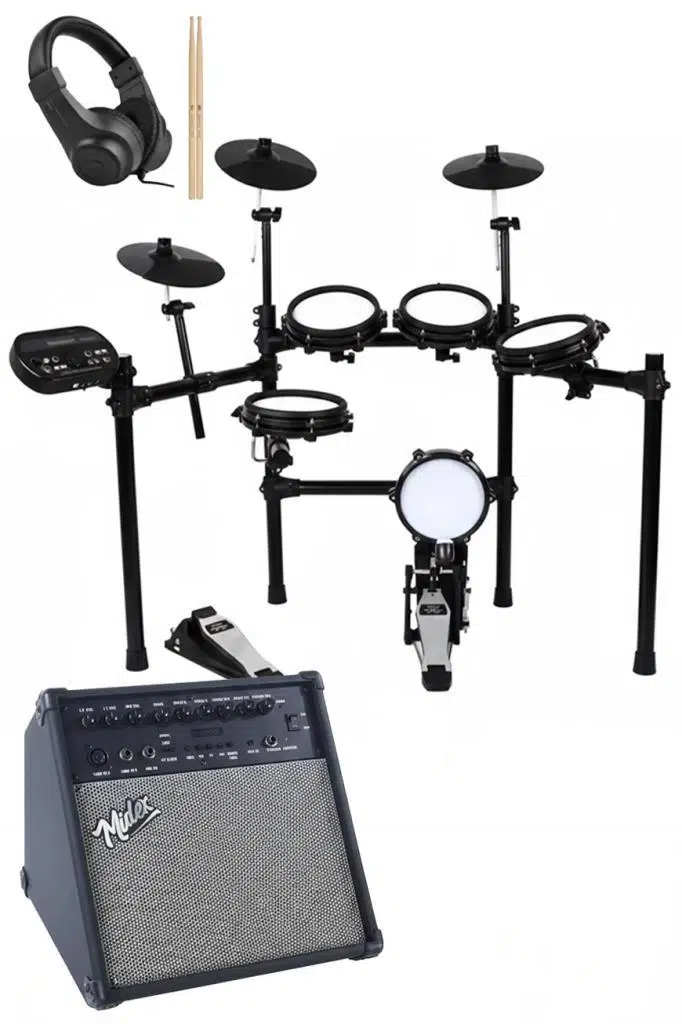 Midex DDX-190BT-70AMP Amfili Profesyonel 70W Dijital Davul Elektronik Bateri Seti