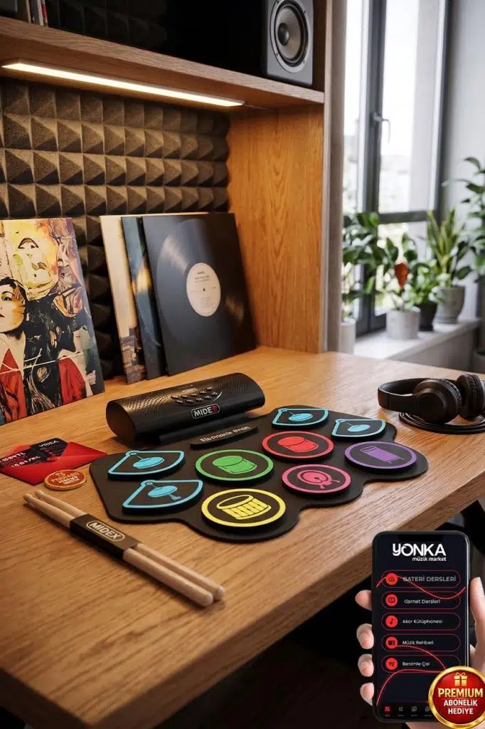 Midex DDX-75 Şarjlı Dijital Davul 9 Ped 2 Ayak Pedalı Bluetooth (Kulaklık Çubuklar Adaptör Full Set) Midex DDX-75 Şarjlı Dijital Davul 9 Ped 2 Ayak Pedalı Bluetooth (Kulaklık Çubuklar Adaptör Full Set)